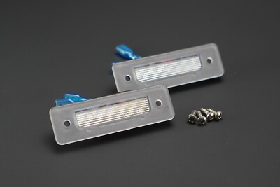 BMW E30 LED License Plate Lights x2 Set + SS Screws E12 E23 E24