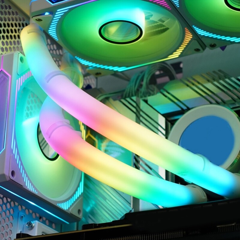 PC Water Cooled Radiators Tube Soft Tube ARGB Vest For CPU/GPU Water