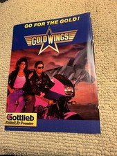 Original 1986 11- 8.5 Gold Wings Gottlieb Pin...