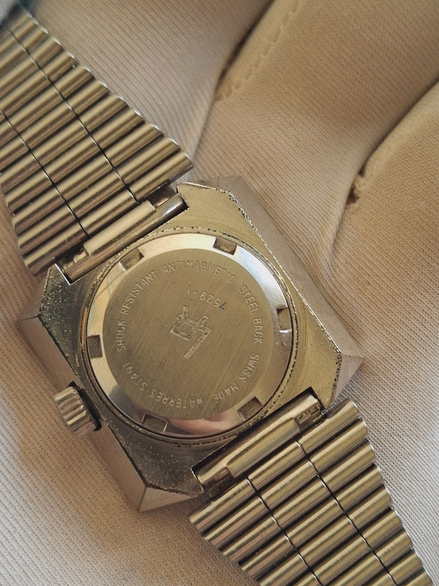 Unique Rare Louis Rossel with NSA Bracelet  Automatic Swiss Watch Vintage 1970s View 2