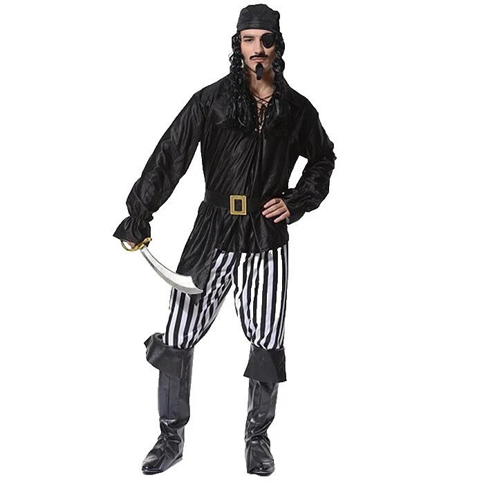 Talla M Traje Completo pirata Disfraces Para Hombres