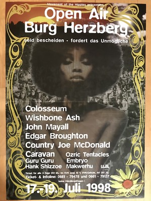 WISHBONE ASH   JOHN MAYALL 1998 - orig. Concert Poster - Konzert Plakat - A1 F/U