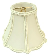 Clip On Silk Beige Shades w/Brass Clip 2 3/4" x 6" x 4 1/2"