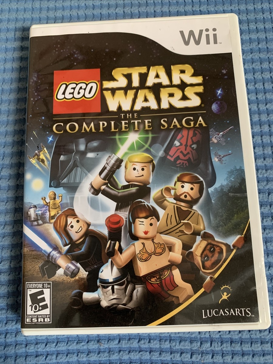 Lego Star Wars: The Complete Saga (Nintendo Wii, 2007) Complete with  Manual