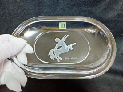 300. HOYA クリスタル レミー マルタン 80s REMY MARTIN x HOYA Crystal St. relief Plate 19.5 cm Limited