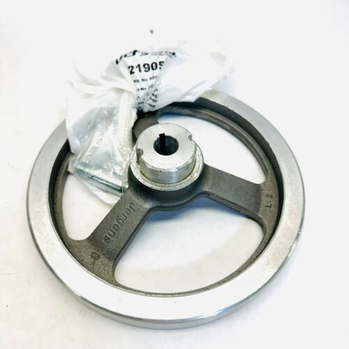JERGENS 3 SPOKE OFFSET HANDWHEEL 8" UNFINISHED ALUMINUM ALLOY
