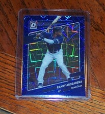 2021 Panini Donruss Optic Baseball RANDY AROZARENA Blue Velocity Prizm # 07/99