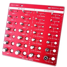 Nut and Bolt Thread Checker 28 Thread Identifier 14 Metric & 14 Standard Size