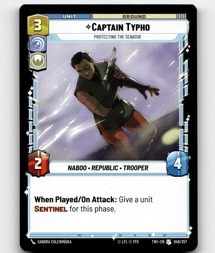 Star Wars: Unlimited Captain Typho - Protecting the Senator - Twilight of the Re