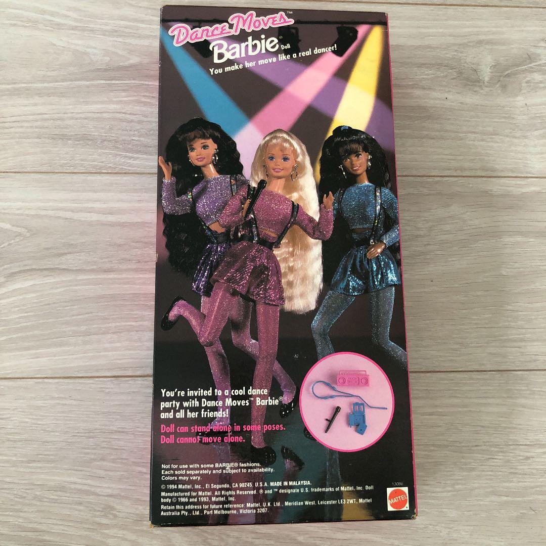 Figure Black Barbie doll dance moves 1994 unopened character goods