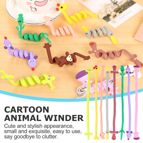 12 Pcs Silicone Cable Tie Cord Strap Holder Earphone Wire Holder Cord Organizer - Afbeelding 9 van 12