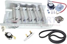 279838 Dryer Heating Element with 92" Belt and all Thermostats Fuses