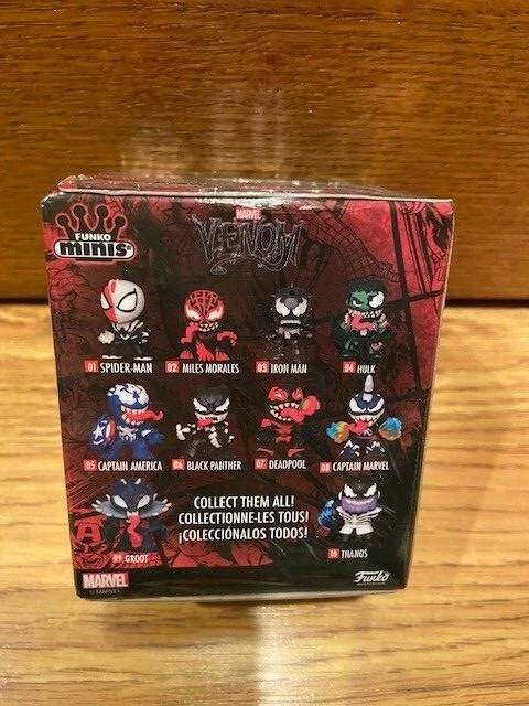 Funko Minis Venom Marvel Captain Miles Morales Deadpool Groot Hulk Iron Man Mini - Image 4 of 4