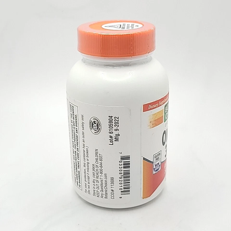 Botanic Choice Omega 3-6-9 Soporte Antienvejecimiento | 60 Cápsulas Blandas | Nuevo y Sellado Foto 4 de 4