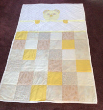 Hand made  Teddy Bear  Cover For Baby's  Cot/ Bed/ Pram  32.5" x 52.5"