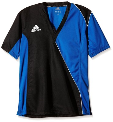 adidas boys t-shirt kickboxing, sports shirts, Black / Blue, 170
