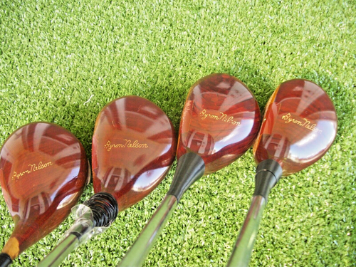 MacGregor Byron Nelson Persimmon Wood Set 1,2,3,4 w/HC Vintage 1940's-1950's