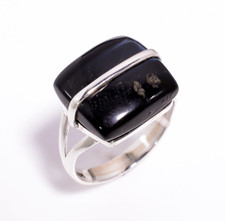 Blue Tiger Eye Gemstone Ring 925 Sterling Silver Statement Rings Gift Jewelry