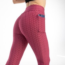 Women Push Up Yoga Leggings with Pockets Anti Cellulite High Waist Pants Gym Tro