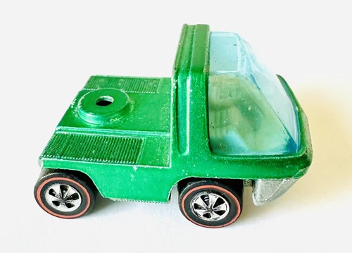 Hot Wheels Redline 1969 Heavyweights Cab HK Green White Interior Original Truck
