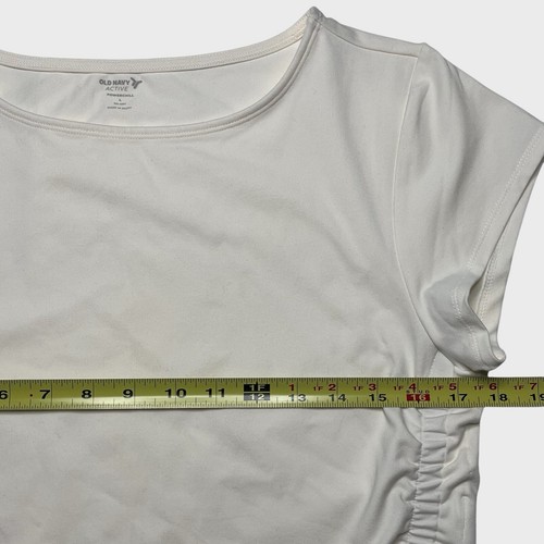 Old Navy Active Ultra Crop Tee Size L Womens PowerChill T Shirt Go-Dry NEW - Picture 3 of 8