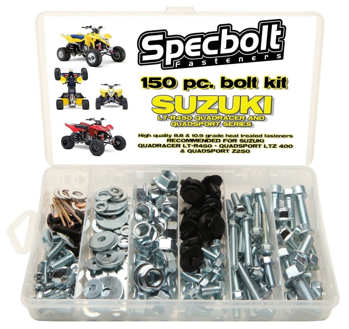150pc SUZUKI LTR450 ATV Bolt Kit LTZ400 body plastics engine lugs