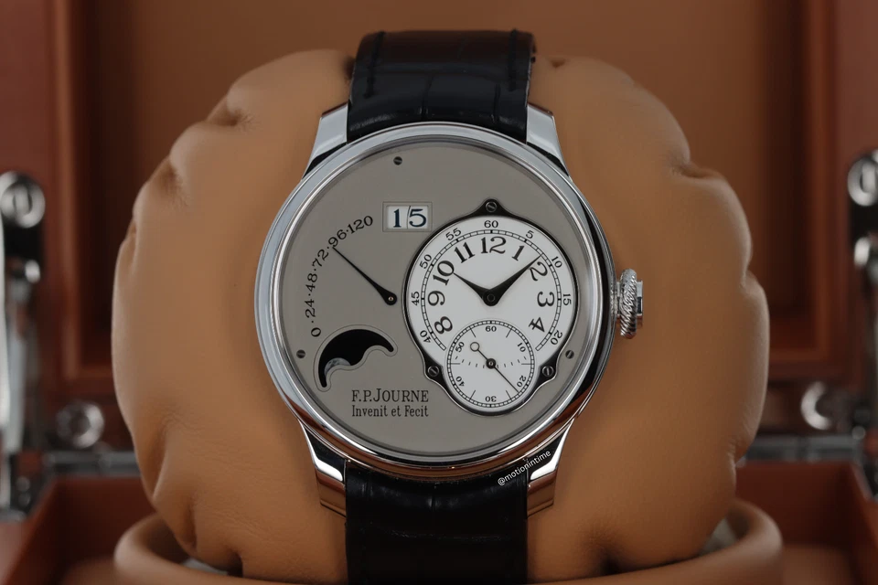 F. P. Journe Octa Lune automático calibre platina 1300.3 Moonphase em safira - Imagem 3 de 4