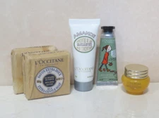 L'OCCITANE (2) SOAP, ALMOND MILK CONCENTRATE, DIVINE CREAM, HAND CREAM