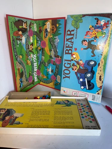 Vtg Milton Bradley Yogi Bear 1971 Board Game in Box