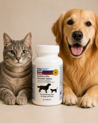 Pala-Tech Cranberry Plus 60 Chewable Tablets | Canine + Feline | Exp: 07/28