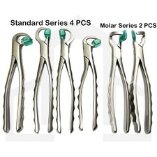 Dental Extraction Forceps Standard Series Set of 4 Pcs  2 pcs Molar Series Set