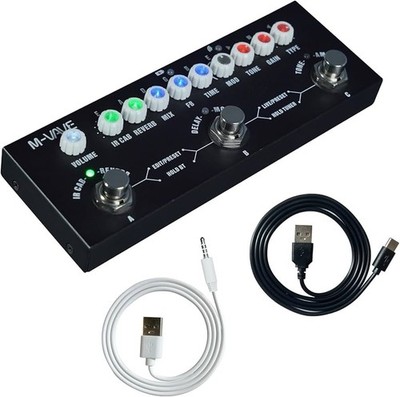 M-VAVE Guitar Multi-Effects Electronic Pedal 9 Preamp 8 IR CAB 5 Effects Delay