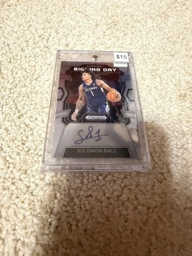 Solo Ball Auto Prizm Signing Day UConn Huskies