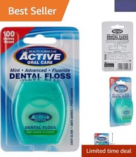 Image of Flavored 100m Advanced Dental Floss with Fluoride - Perfect for Whole Family
