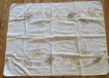 Teddy Beddy Bear 1986 Baby Receiving Blanket by Riegel, Moon Stars, Rare VTG