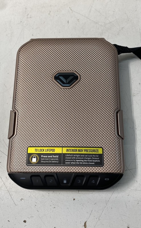 Vaultek LifePod VLP10-GL Portable Safe Electronic Keypad Lock Box Rose Gold