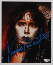 KISS Vinnie Vincent Signed JSA Signed Autograph 8 x 10 Photo