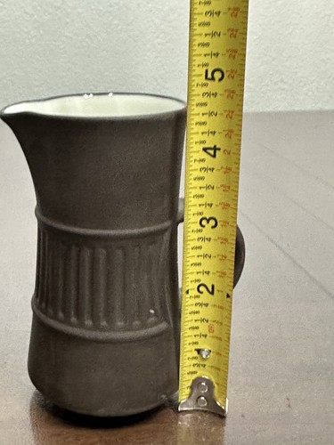 Dansk Flamestone Milchkännchen Zuckerdose Set Indiv Kasserolle Quistgaard geriffelt braun - Bild 5 von 6