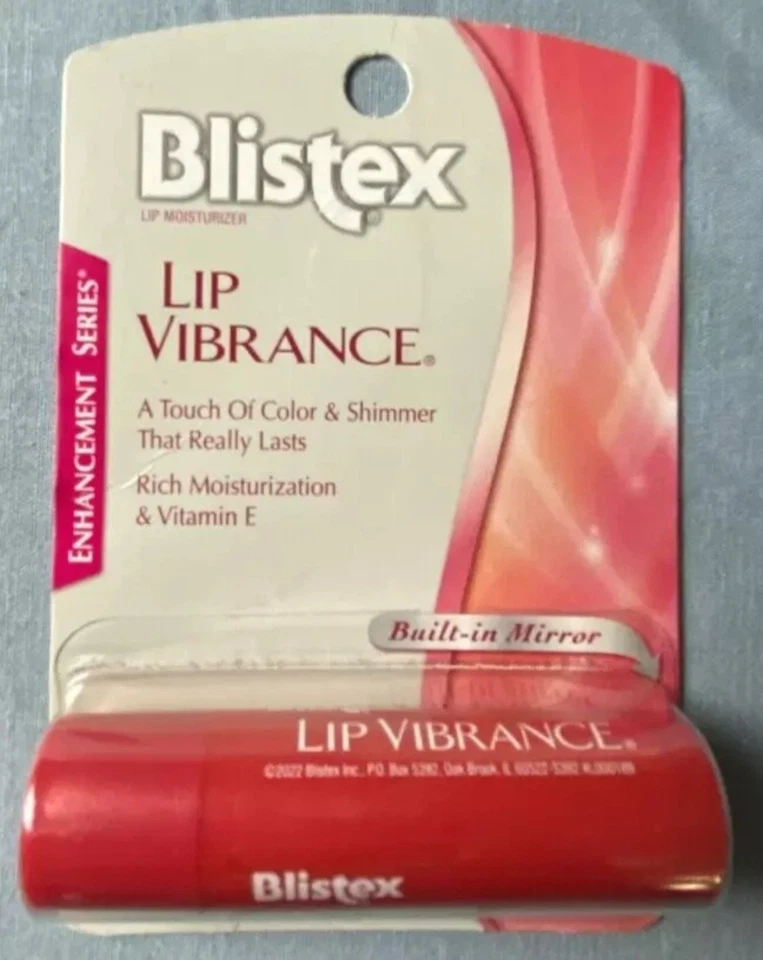 LOT OF 2 Blistex Lip Vibrance Color & Shimmer Lip Protectant Balm Pink Tint NIP  Foto 2 de 3
