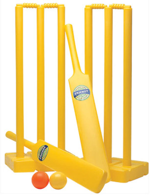 Indoor Outdoor Kinder Sport Junior Kunststoff Komplett Cricket Set