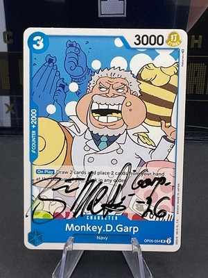 Monkey D Garp OP05-054 Brian Mathis Autograph Signed JSA AUTHENTIC