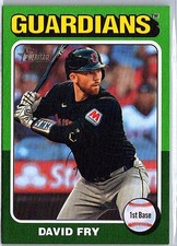 2024 Topps Heritage #654 David Fry Green Border
