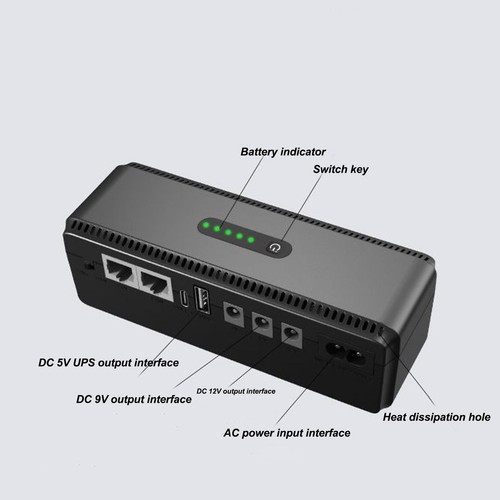 Backup-Batterie-Stromversorgung USV-Batterie-Backup 10400 MAh 100–240 V Für❀ - Bild 17 von 23