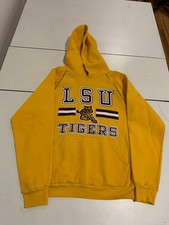 Sudadera con Capucha Russell Athletic LSU Tigers Pequeña Dorada NCAA College Ropa Deportiva De Colección 90