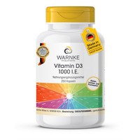 Vitamin D3 1000 I.E. - 250 Kapseln - FüR Knochen, Muskeln | Warnke Vitalstoffe