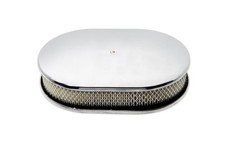 Aluminum 12 Oval Air Cleaner Kit Polished