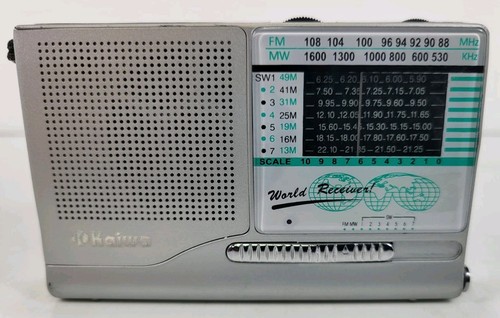 KAIWA KA-989 SHORTWAVE RADIO - TESTED - WORKS - FM/MW/SW - CARRYING CASE