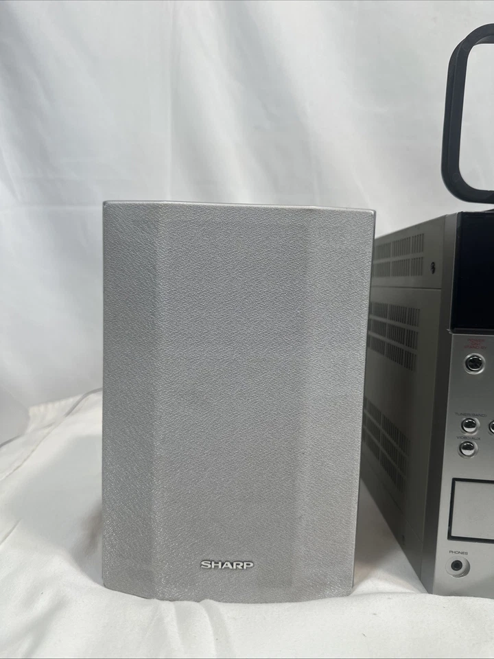 Sistema estéreo de componentes Sharp XL-ES50 cambiador de 5 CD sin control remoto probado unidad ruidosa Foto 3 de 4