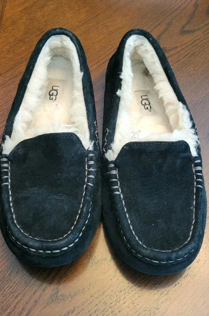 Ugg Australia Ansley Pantofole Mocassino Nero (K)