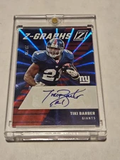 Tiki Barber Panini Zenith 2022 Z-Graphs NY Giants /25 ZG-TB AUTO NY GIANTS